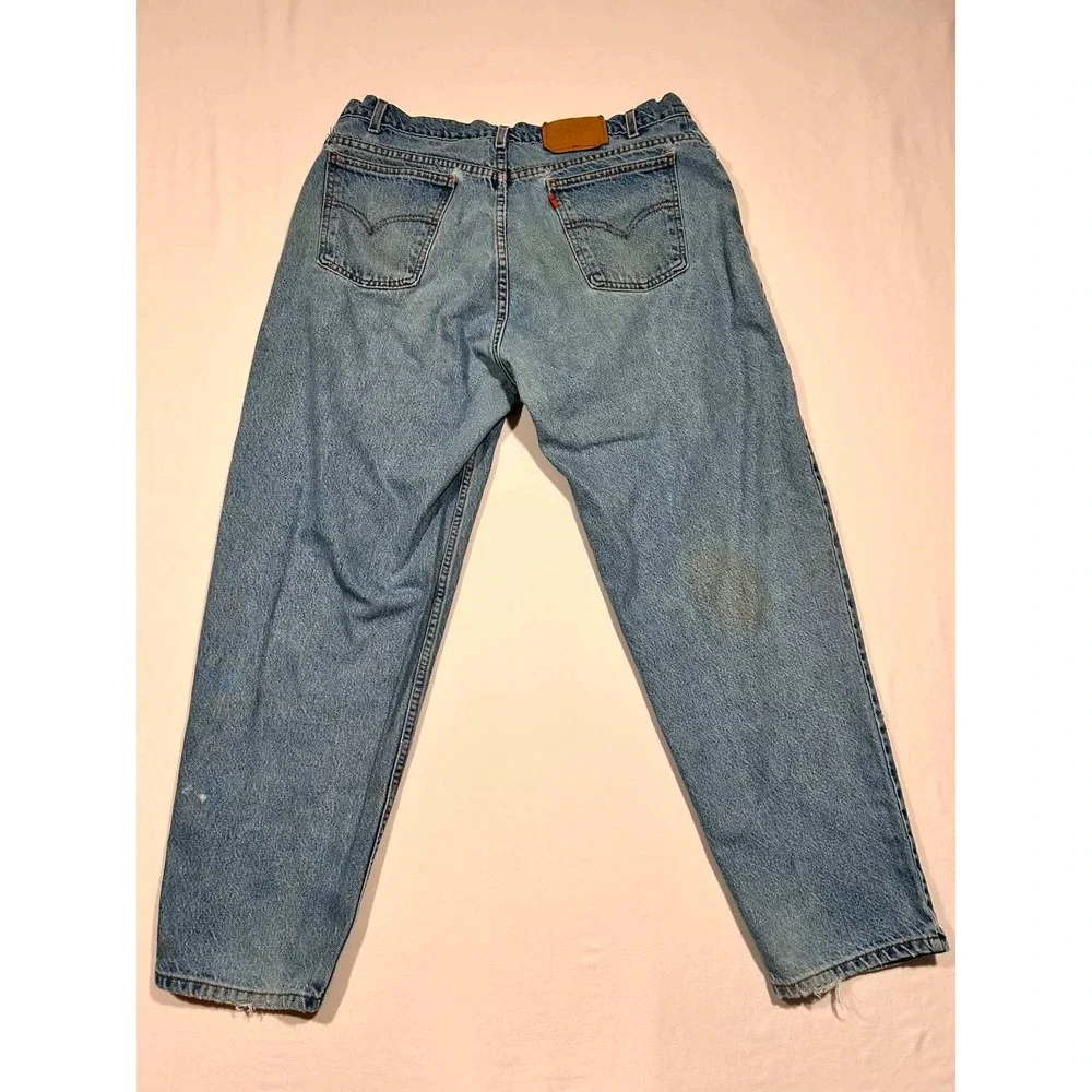 Vintage Levis 560 Orange Tab Loose Fit Tapered Leg Light Wash Jeans 36x30